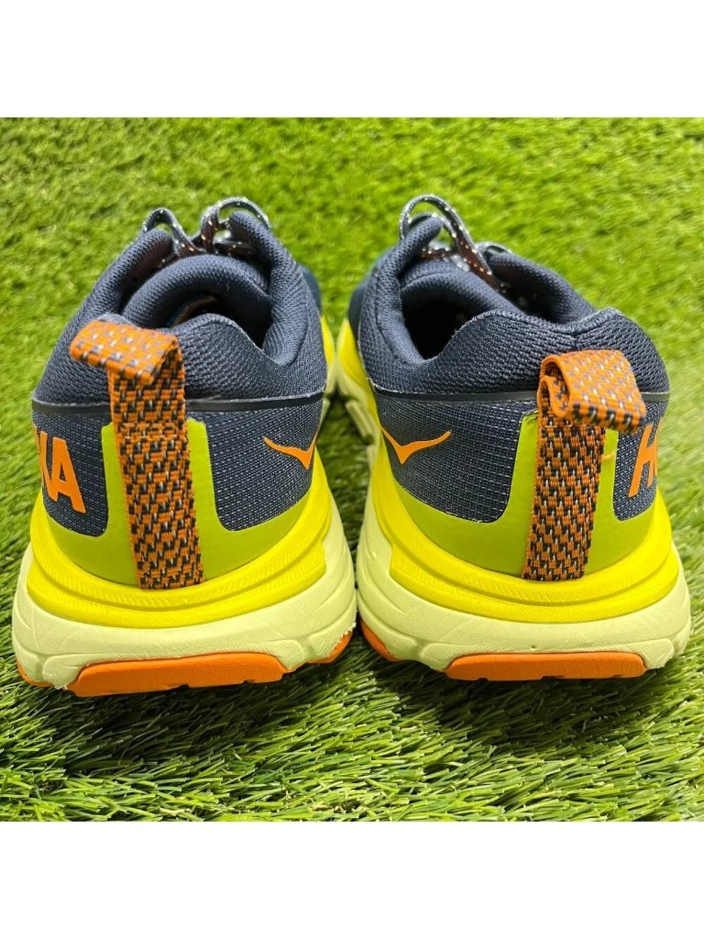 Hoka One One Challenger ATR 6 GTX Mens Size 9 Blue Yellow Running Shoes Sneakers
